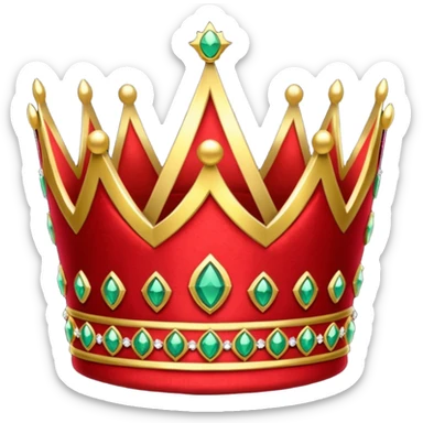 RED Crown King sticker