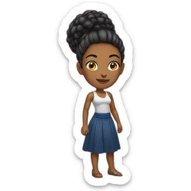 Strong woman brazilian sticker