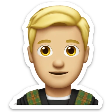 Blonde-scottish-man-with-kilt sticker