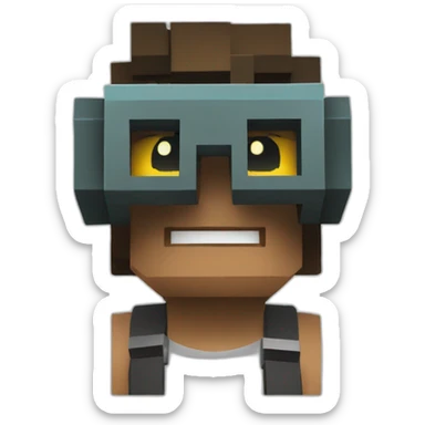 minecraft vr sticker