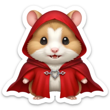 {
      "type": "object",
      "look": "hamster in red collar cloak",
      "description": "a tiny vampire hamster wearing a red collar cloak"
    } sticker