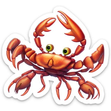 alien male lobster  sticker