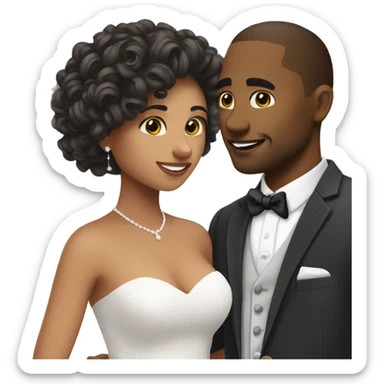 draw me getting married to my girlfriend sticker