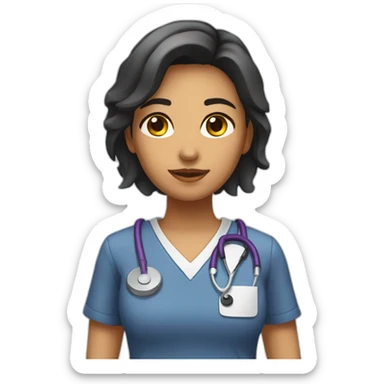 Chica 19 años Enfermera sticker