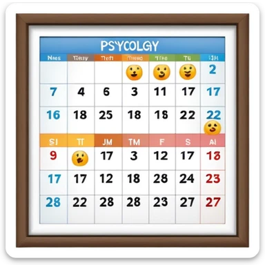 calendario psicologia sticker
