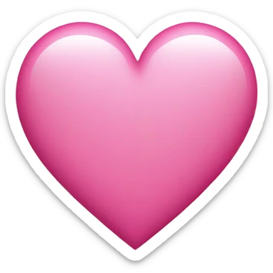 Pink heart  sticker