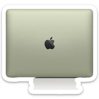 Pale olive macbook sticker