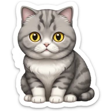 Scottish Fold Cute cat sticker