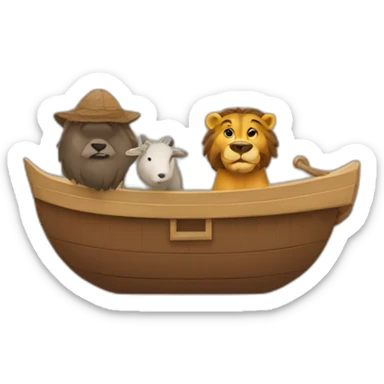 Noah and Ark sticker