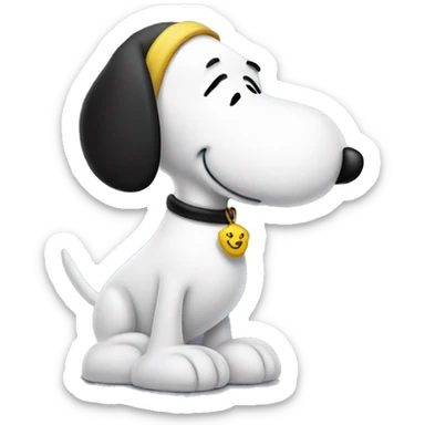 Snoopy with Woodstock  sticker