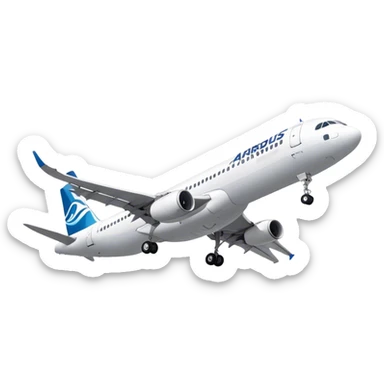 Airbus A320 - Airbus (Model Year: 2022) (Iconic colour: White) sticker