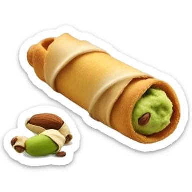 A pistachio cannoli  sticker