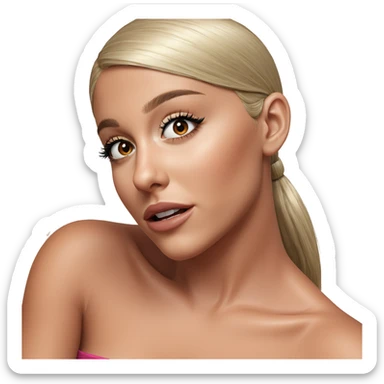 realistic portrait of girl sticker