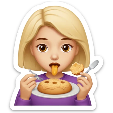 Paloma comiendo migajas
 sticker