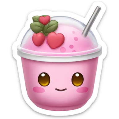 My Melody with boba tea sticker