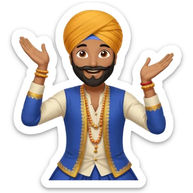Sikh  Punjabi music bhangra sticker