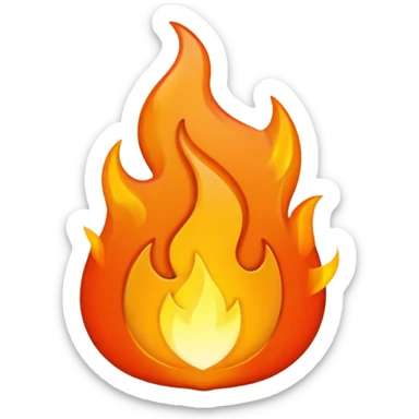 Zarza ardiendo sticker