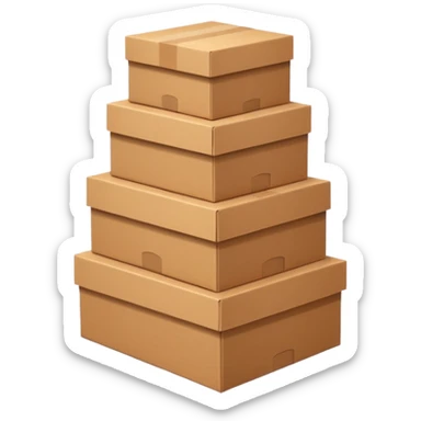 create a realistic emoji showing logistics sticker