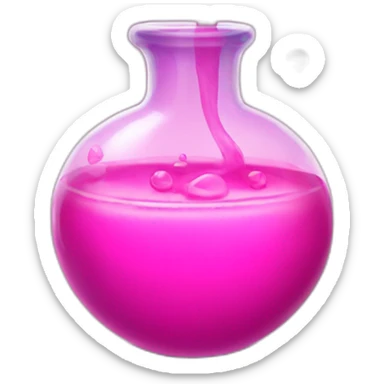 pink magic potion sticker