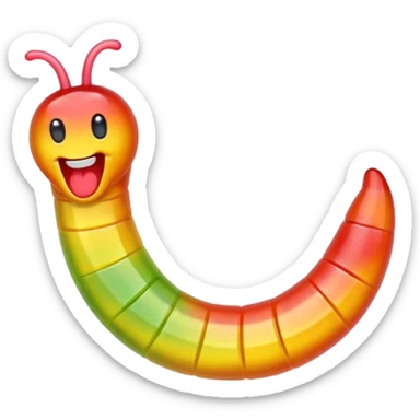 gusano de gomita sticker