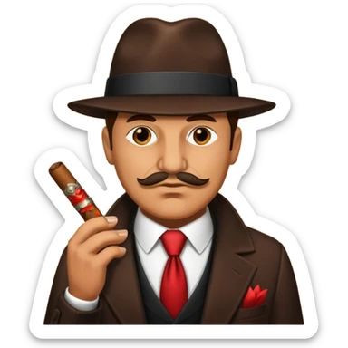 mafia boss cigar sticker