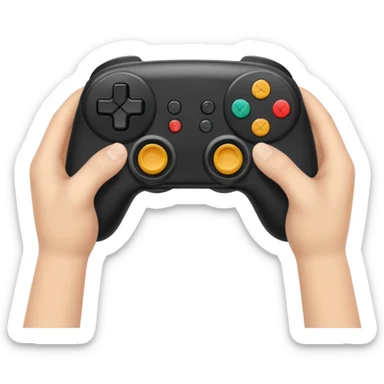 game controller for multiplayer session with 2 persons sticker