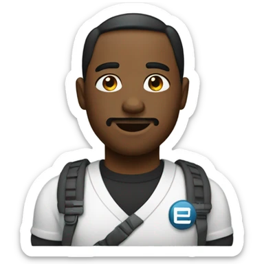 Sigma male rizzing sticker