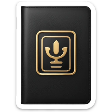 black passport sticker