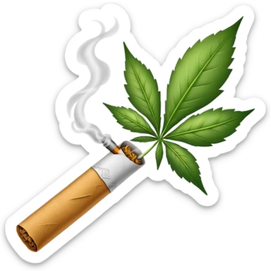 weed joint sticker