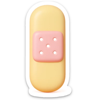 bandage, vinyl figure style, collectible look sticker