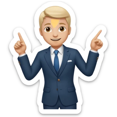 A consultant showing the path to sucess sticker