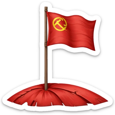 Red flag Northwest background is blue with sun sticker