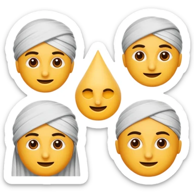 Yuvarlak ince pempe çizgili şeker sticker