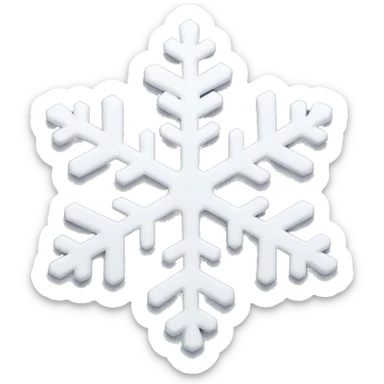 White Snowflake sticker