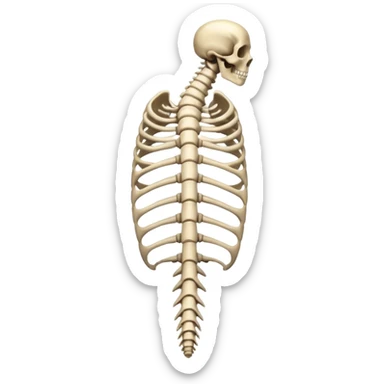 Coluna vertebral sticker