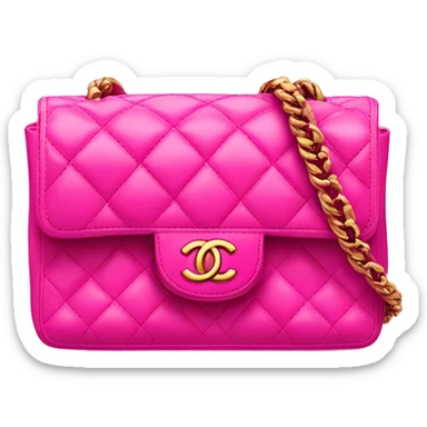 Hot pink Chanel bag sticker