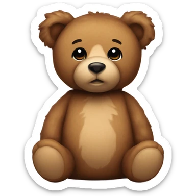 Teddy bear with the name Camila on it sticker