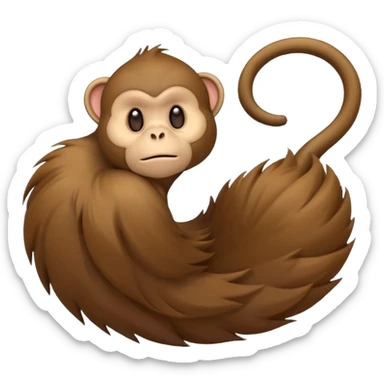 monkey tail sticker