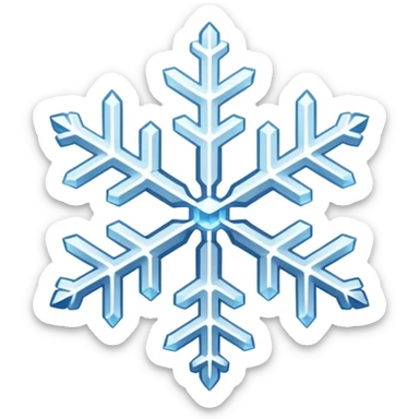 snowflake sticker