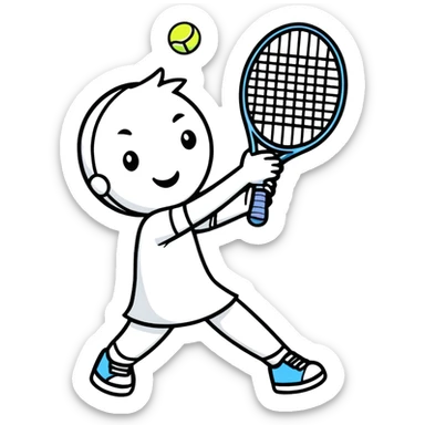 Tennis sticker