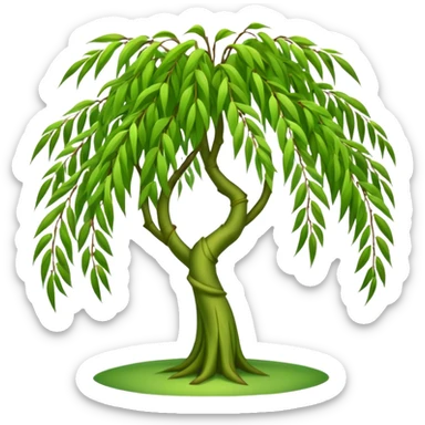 Weeping willow sticker
