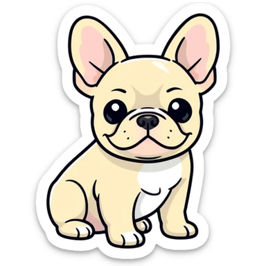 French bulldog sticker