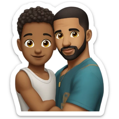 drake et son fils adonis sticker