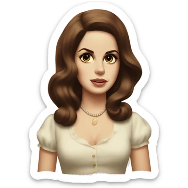 lana del rey vintage sticker