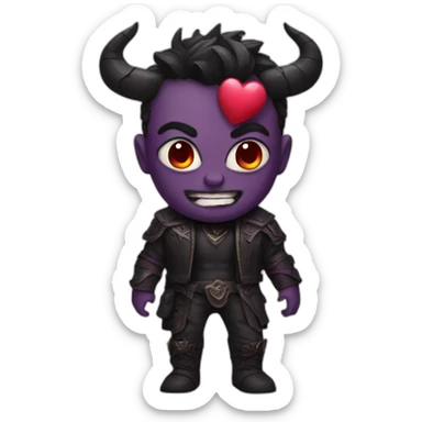 love demon sticker