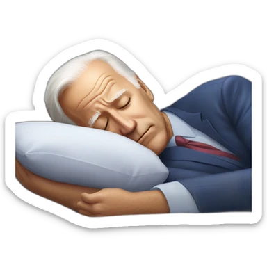 joe biden sleeping sticker