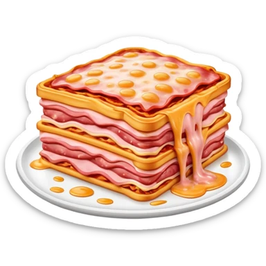 pink slop spam meat dripping lasagna  sticker