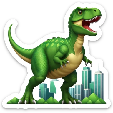 Trex attacks city sticker