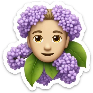 branch of lilac sticker
