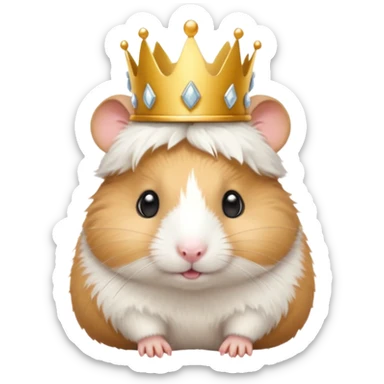 princess hamster sticker